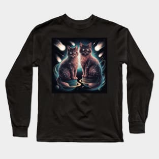 Celestial Feline Long Sleeve T-Shirt